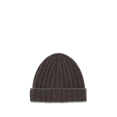 Brunello Cucinelli Brown Cashmere Beanie