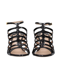 Tom Ford Black Leather Stiletto Heel Sandals
