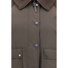 Brunello Cucinelli Brown Polyester Full-Length Jacket