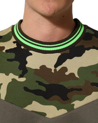 Dolce & Gabbana Multicolor Camouflage Sweatshirt Men Sweater