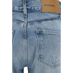 Haikure Blue Cotton Flared Jeans
