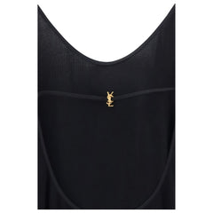 Saint Laurent Black Viscose Cocktail Dress