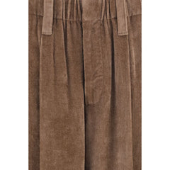 Brunello Cucinelli Brown Viscose Casual Pants