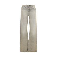 Our Legacy Gray Cotton Straight-Leg Jeans
