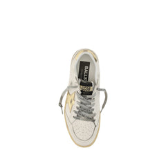 Golden Goose White Calf Leather Bos Taurus Sneakers