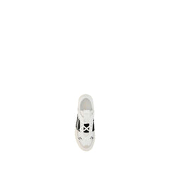 Valentino Garavani White Calf Leather Bos Taurus Athletic Sneakers
