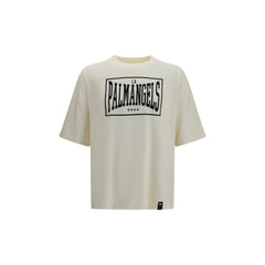 Palm Angels Beige Cotton T-Shirt