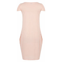 Malo Pink Cotton Women Dress