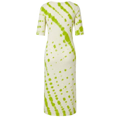 Malo Green Cotton Women Dress