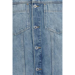 7FOR Blue Cotton Denim Jacket