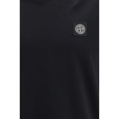 Stone Island Black Cotton T-Shirt
