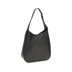 Saint Laurent Black Calf Leather Bos Taurus Shoulder Bag