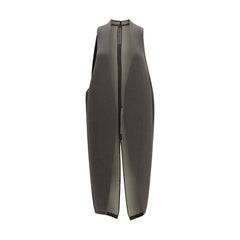 Rick Owens Gray Wool Oves Aries Sleeveless Jacket