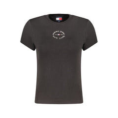 Tommy Hilfiger Black Cotton Women's T-Shirt