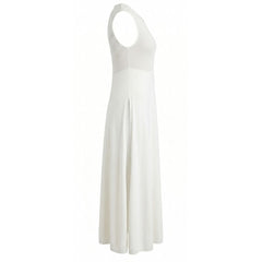 Malo White Silk Women Dress