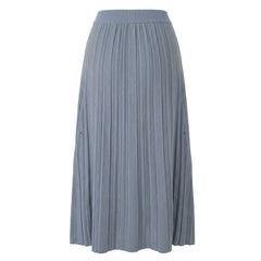 Malo Grey Cotton Women Skirt