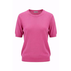 Malo Pink Cotton Women Sweater