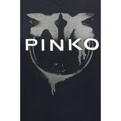 PINKO Black Cotton Sweatshirt