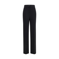 Valentino Garavani Black Wool Oves Aries Flared Pants