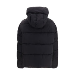PINKO Black Nylon Full-Length Jacket