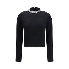 PINKO Black Wool Oves Aries Sweatshirt