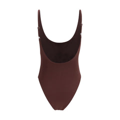 Magda Butrym Bordeaux Polyamide One-Piece Swimsuit