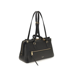 Dolce & Gabbana Black Calf Leather Bos Taurus Shoulder Bag