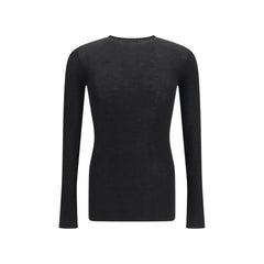 Rick Owens Black Wool Oves Aries Sweatshirt
