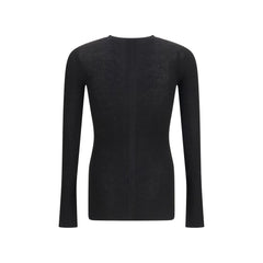 Rick Owens Black Wool Oves Aries Sweatshirt