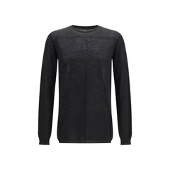 Rick Owens Black Wool Oves Aries Sweatshirt