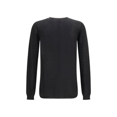Rick Owens Black Wool Oves Aries Sweatshirt