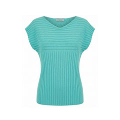 Malo Light Blue Cotton Women Sweater