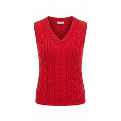 Malo Red Cotton Women Sweater