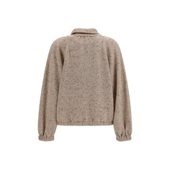 Fabiana Filippi Beige Wool Oves Aries Bomber