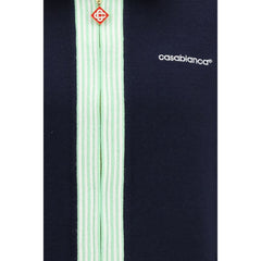 Casablanca Blue Wool Oves Aries Full-Length Jacket