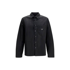 Prada Black Recycled Polyamide Dress Shirt