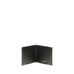 Ferragamo Black Calf Leather Bos Taurus Wallet