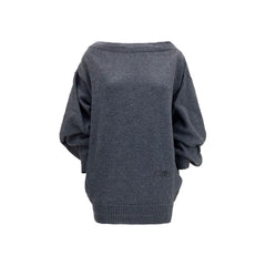 MM6 Gray Wool Oves Aries Casual Dress