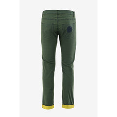 Bikkembergs Bicolor Cotton Casual Pants