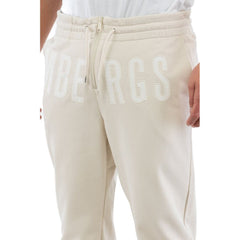 Bikkembergs Beige Cotton Joggers (Workout Pants)