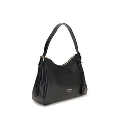 Prada Black Calf Leather Bos Taurus Shoulder Bag