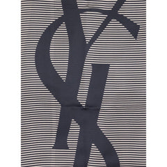 Saint Laurent Blue Silk Scarf