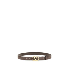 Valentino Garavani Brown Calf Leather Bos Taurus Belt