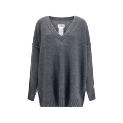 MM6 Gray Marabou Sweatshirt