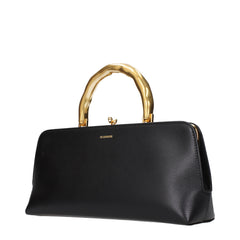 Jil Sander Black Leather Handbag
