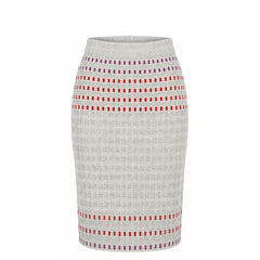Malo Grey Silk Women Skirt