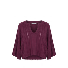 Malo Purple Cotton Women Sweater
