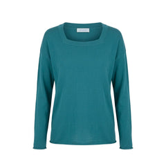 Malo Blue Cotton Women's Sweater