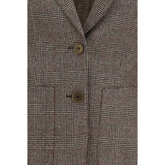 Burberry Brown Wool Oves Aries Blazer