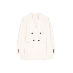 Brunello Cucinelli White Virgin Wool Blazer